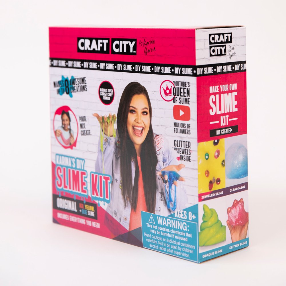 Craft City Karina Garcia Original Red, Yellow and Blue DIY Slime Kit ...