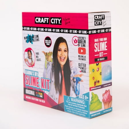 Craft City Karina Garcia Original Red, Yellow and Blue DIY Slime Kit