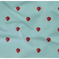 thumbnail image 4 of oneOone Organic Cotton Poplin Twill Fabric Strawberry Fruit Print Fabric by Yard 42 Inch Wide, 4 of 4