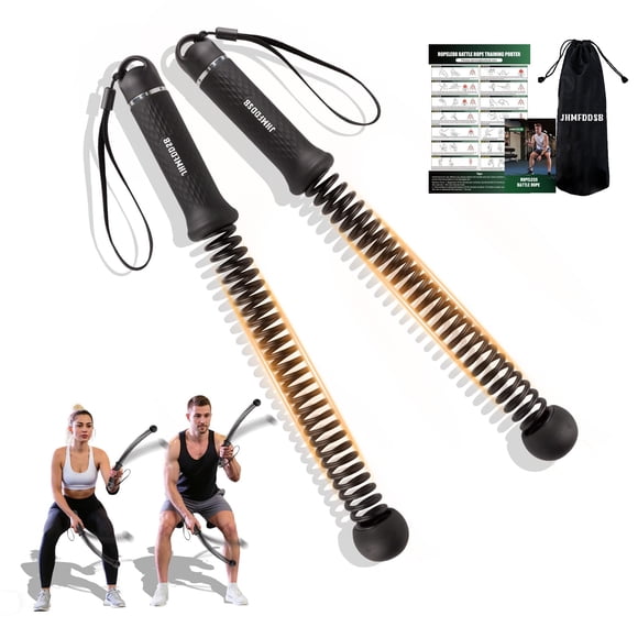 Ropeless Battle Ropes JHMFDDSB, portátil mejorado y resistente