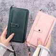 thumbnail image 6 of Casual Multi-functional Clutch Buckle Tassel Long Zipper PU Leather Coin Purse Card Holder Ladies Wallet Women Clutch Handbag GREY, 6 of 8
