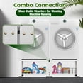 thumbnail image 6 of Laundry Pedestal 18 In Height with Storage Shelf, 700lbs Weight Capacity Washing Machine Stands for Most Washers and Dryers, Assembly Required, White, 2 Pack, 6 of 8