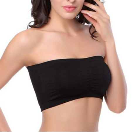 

Mullti Women Seamless Tube Top Strap Chest Pad Bra