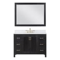 thumbnail image 2 of Hadiya 48" Single Bathroom Vanity Set in Black Oak with Aosta White Composite Stone Countertop with Mirror, 2 of 9