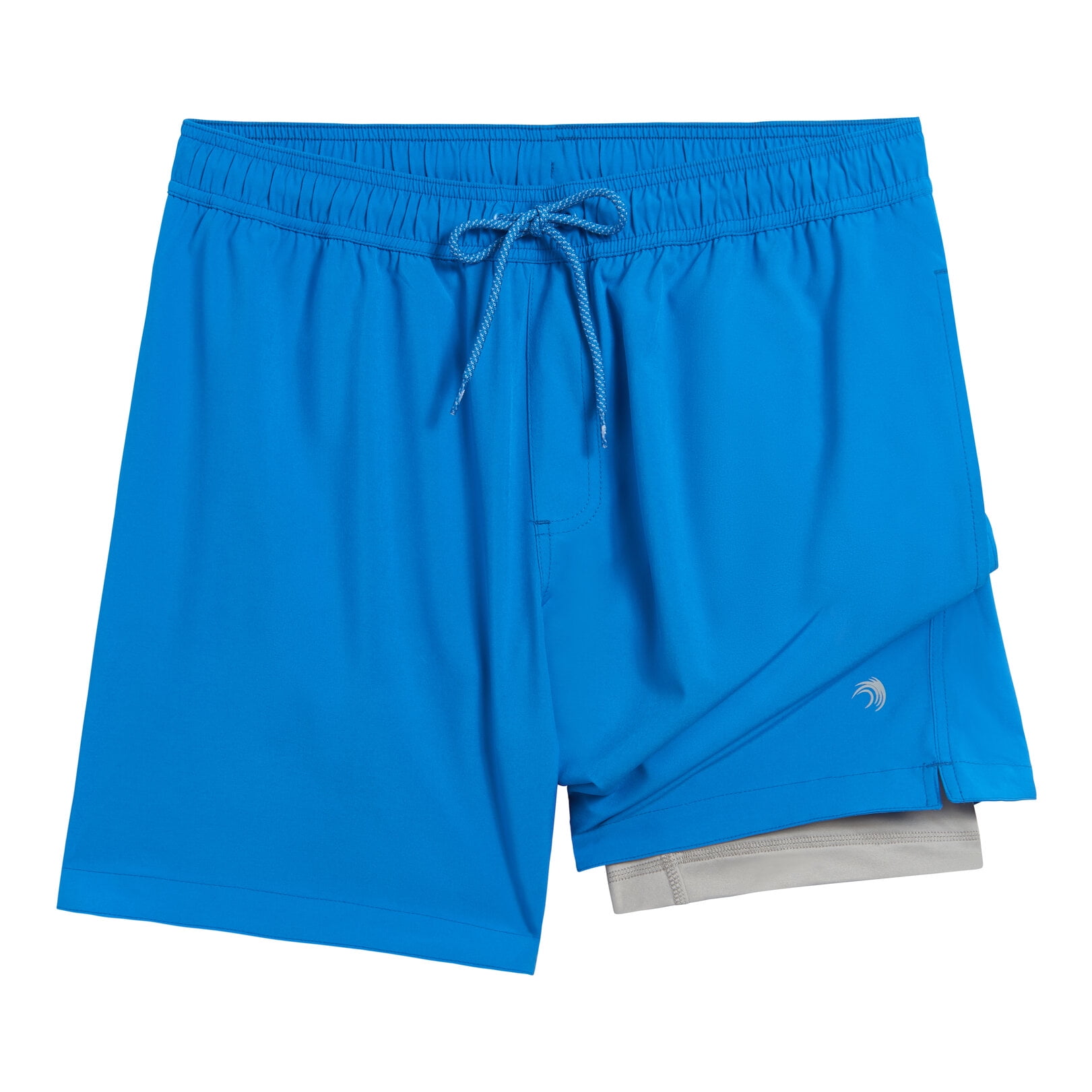 Mens Swim Trunks with Compression Liner Anti Chafing 7 inch inseam Stretch Quick Dry Swim Shorts with Phone Pocket