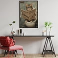 thumbnail image 5 of 1000 Piece Jigsaw Puzzle 20" x 30" Finished Size Cat Reading Newspaper On The Toilet - 1000 Piece Jigsaw Puzzle for Adults - Wooden Puzzle - Recycled Paper Puzzle 1000 Pieces, 5 of 8