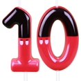 thumbnail image 1 of Bougies d'Anniversaire Souris Rouges (Rouge, Numéro 10), 1 of 7