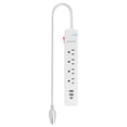 thumbnail image 1 of BARRA MULTICONTACTO TRIFASICA 4 ENTRADAS/SWITCH ON-OFF/15 A/1875W BLANCO 11-2022, 1 of 3
