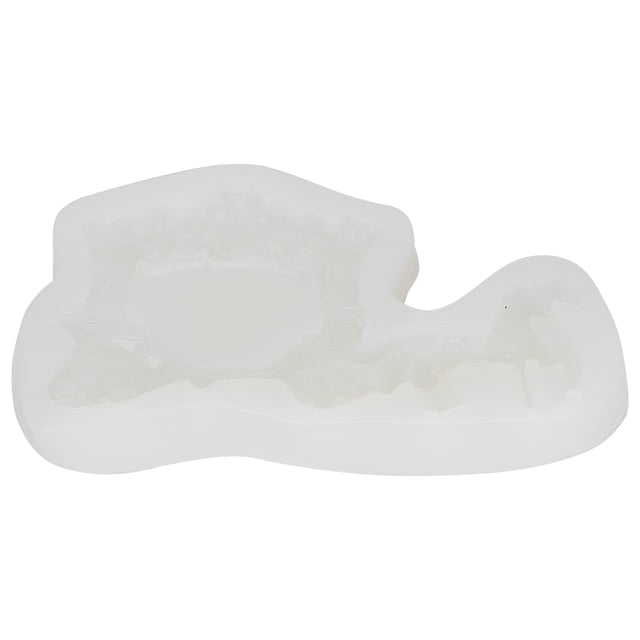 Molde de silicona para fondant con diseño de carruaje de caballos, para decoración romántica de tartas de boda