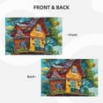 thumbnail image 4 of Placemats Set of 4 / 6, Whimsical Treehouse Painting Placemats for Dining Table Indoor/Outdoors Heat Resistant Washable Placemats 18" x 12", 4 of 8