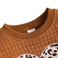 thumbnail image 4 of URMAGIC Toddler Girl Leopard Print Pullover and Pants Set Sweatshirt Pullover Pants 2PCS Tracksuit Fall Winter Clothes Set, 4 of 9