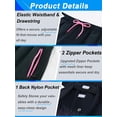 thumbnail image 7 of APTRO Mens Swim Trunks 9 inch Bathing Suit With Zipper Pockets Quick Dry Mesh Liner Swim Shorts Board Shorts Swimsuit Beach Shorts Grid Dark Pink M, 7 of 7