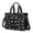 Halloween Bat Cloud Pattern, variant on Black Halloween Ghost Silhouettes Canvas Messenger Tote Bag, Laptop Shoulder Bag with Multi Pockets & Removable Strap, Durable Canvas Gifts for Work Travel Shopping
