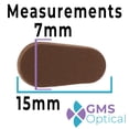 thumbnail image 3 of gms optical soft foam nose pads - coffee color (10 count), 3 of 6