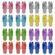 thumbnail image 3 of Zapatillas de EVA plegables de un par de zapatillas desechables unisex de 24 pares portátiles para zapatillas Travel Hotel (color HOMEMAXS mx7323606, 3 of 5