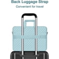 thumbnail image 5 of MOSISO Laptop Bag Briefcase for Women&Men Square Quilted Computer Messenger Bag Office Travel Business with 3 Pockets&Strap, 5 of 7