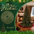 thumbnail image 2 of 48 Inch Christmas Tree Skirt,Green Velvet Xmas Tree Skirt,Christmas Tree Mat for Holiday Decor,Large Christmas Tree Skirt for Holiday Party Home Decor, 2 of 4