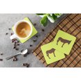 thumbnail image 3 of Carolines Treasures BB7679FC Zamorano-Leones Donkey Green Foam Coaster, Set of 4, 3 of 3