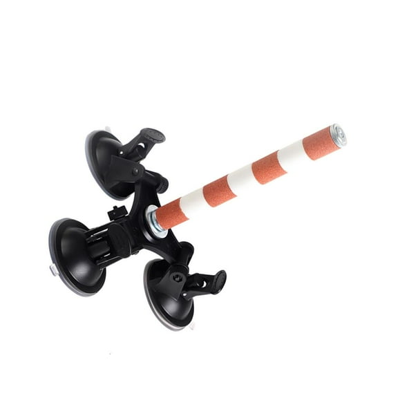 WINDLAND Ceramics Bird Perch Stand Grinding Scratcher with Suction Cup Perch for Parrots Parakeets Toy Window Wall Mount