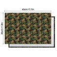 thumbnail image 6 of Green Camouflage Bigfoot Pattern Summer Placemats Table Placemats Set Of 4-Linen Kitchen Washable Placemats Table Mats 11.8"x17.7" Non-Slip Heat Resistant, 6 of 6