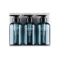 thumbnail image 2 of Injueey Paquete de 3 botellas de viaje PET 300ml vacías recargables a presión baño ducha baño dispensador cocina contenedor de líquido Juegos de accesorios de baño, 2 of 6