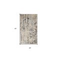 thumbnail image 4 of 2' X 4' Beige And Grey Abstract Power Loom Non Skid Area Rug, 4 of 4