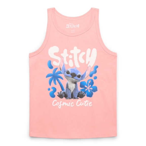 Disney Lilo & Stitch Live Action Girls Graphic Tank Top, Sizes 4-16