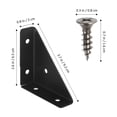 thumbnail image 2 of unbranded 10Ud Esquinero De Negro Para Refuerzo De Muebles Con Agujeros Precortados, 2 of 8