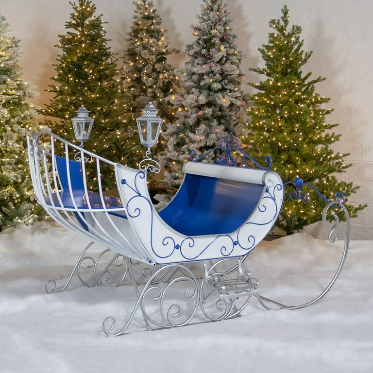 Life-Size Christmas Outdoor Victorian Santa Sleigh