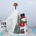 thumbnail image 2 of Niusricy Christmas Decoration Lighted Christmas Snowman Decorations for Home Resin Christmas Desktop Decoration with LED Light Christmas Ornaments, 2 of 8