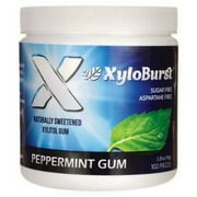 XYLOBURST Peppermint Xylitol Gum Jar 100 CT