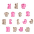 thumbnail image 2 of Cartoon Animal Silicone Mold Wedding Party Festival Home Dining Bar Kitchen Mousse Cake Mould Homemade Decorating Light Gray Type 7, 2 of 9