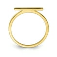 thumbnail image 2 of Sterling Silver Gold-tone Polished Bar Ring Size 6, 2 of 6