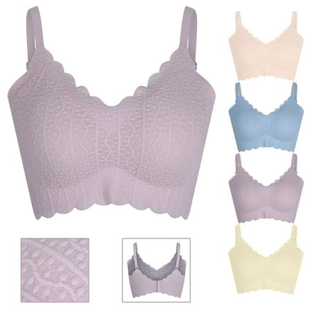New Arrivals Nexjvus Nursing Bras Seamless Adjustable Wirefree Bra Size M-XXL