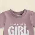 thumbnail image 5 of Kaprioy Girls Summer Outfits Mama’s Girl Print Baby Girl Outfit Short Sleeve T-shirts Daisy Elastic Waist Shorts Set Summer Clothes, 5 of 6