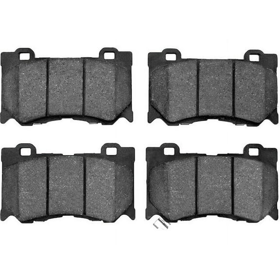 Front Brake Pad Set - Compatible with 2008 - 2013 INFINITI G37 2009 2010 2011 2012