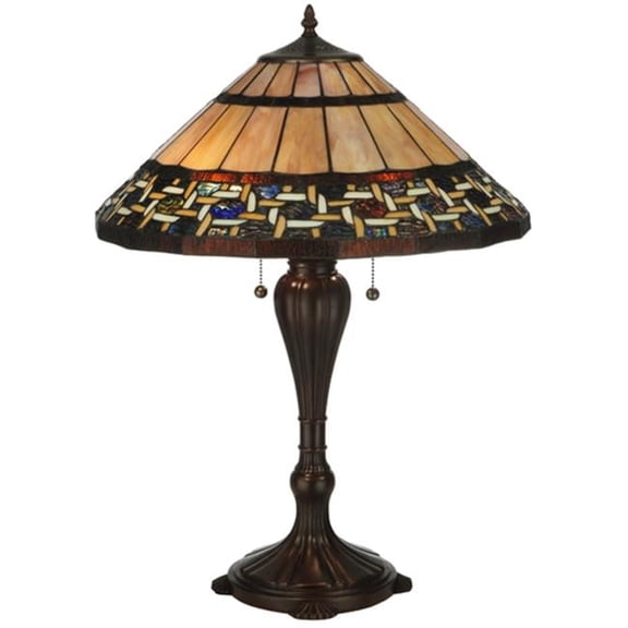 MEYDA 125114 25 in. H Ilona Table Lamp