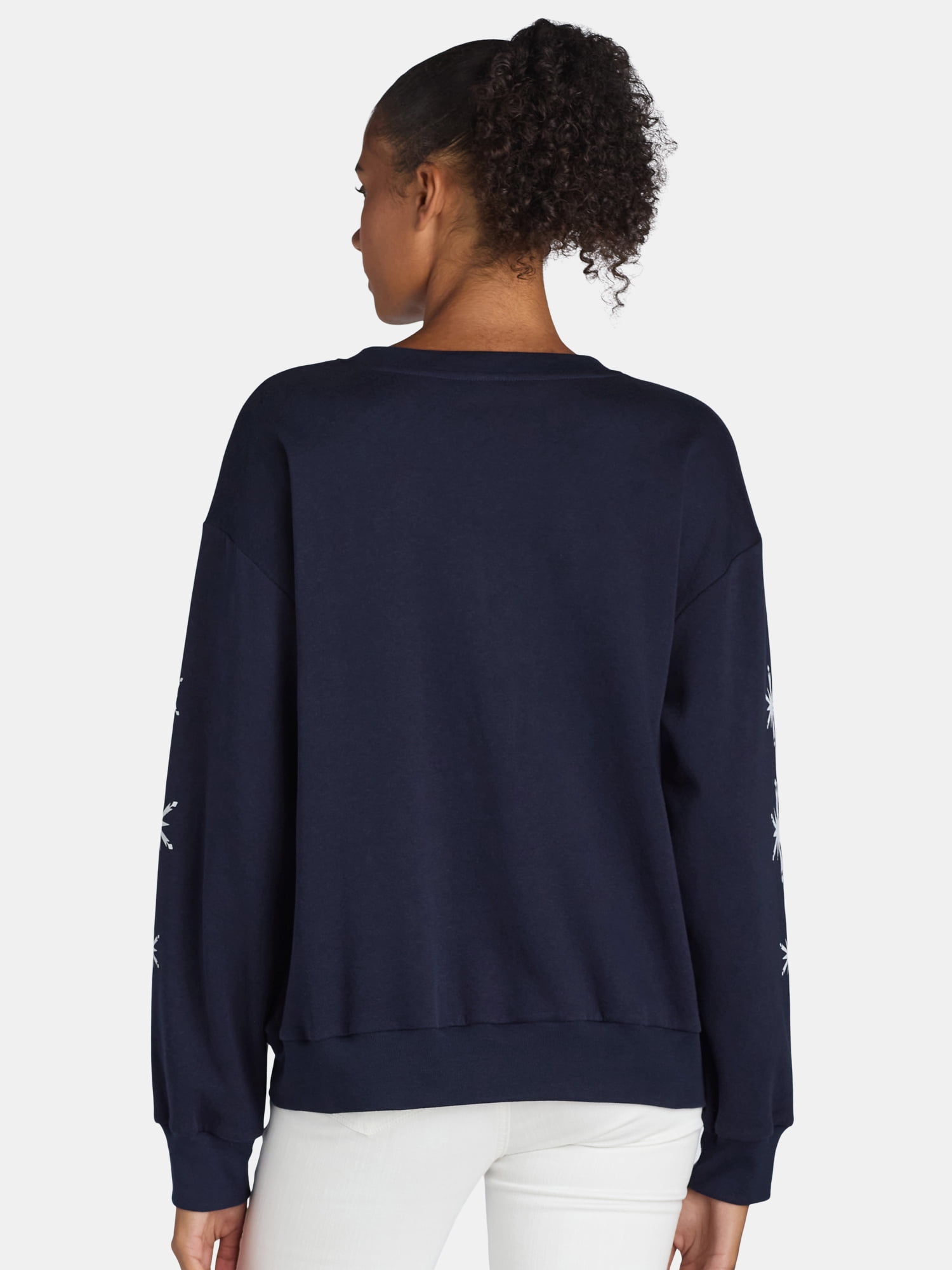 Disney Stitch Women's Holiday Light Up Sweatshirt