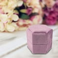 thumbnail image 4 of GROFRY Hexagonal Mini Ring Box Flannel Safekeeping Engagement Ring Case for Decorating, 4 of 8