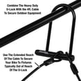 thumbnail image 2 of Candado Bike Lock Master Lock 7.25 U con cable en forma de bucle, 2 of 6