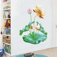 thumbnail image 6 of 2pcs Lotus Flower Wall StickersWall Decal Wallpaper For Living Room Bedroom Decoration, 6 of 9
