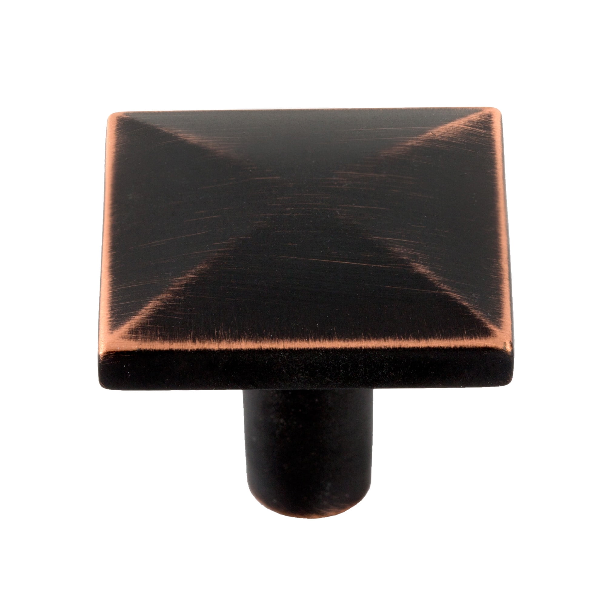 Mainstays 1-3/16' Square Cabinet Knob, Oil Rubbed Bronze, 2 Pack