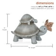 thumbnail image 3 of Alpine Corporation 14"L Mother and Baby Turtles with "Love" Butterfly Indoor/Outdoor Decorative Garden Statue, 3 of 13