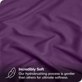 thumbnail image 3 of Bare Home Ultra-Soft Fitted Sheet + Pillowcase Set - Premium 1800 Collection - Deep Pocket - Queen, Plum, 3 of 7