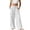 e-129White36, variant on ANINEO Women Plus Size Linen Pants For Loose Fit Casual Drawstring Waist Elastic Ankle Trousers With Pockets Comfortable Breathable Summer Wide Leg Palazzo Solid Color Versatile Daily Female Slacks