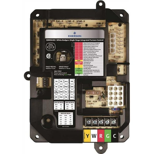 White-rodgers 50M56U-843 Emerson Universal Integrated Furnace Replacement Control Board & Universal Ignitor