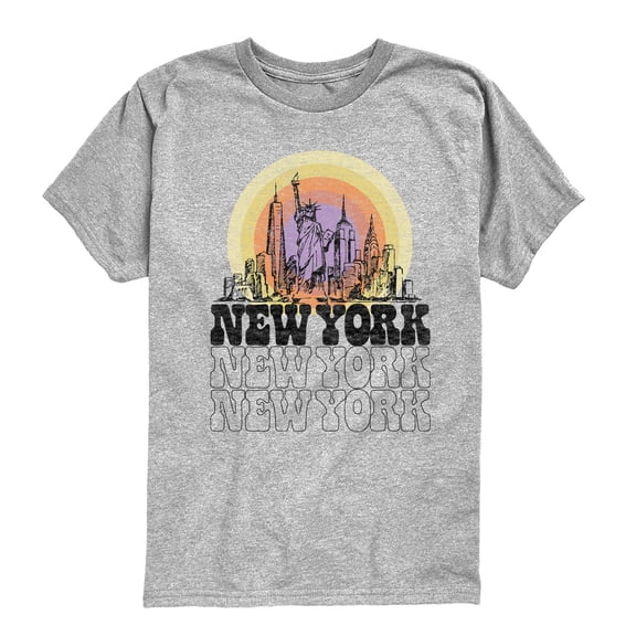 Instant Message - New York Vintage - Youth Boys Short Sleeve Graphic T-Shirt
