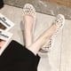 thumbnail image 4 of Zapatos de gelatina Baotou de moda de estilo coreano, Sandalias planas transpirables huecas de verano para mujer, 4 of 6