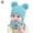 Blue, variant on Luxtrada Newborn Kids Baby Boy Girl Pom Hat Winter Warm Knit Bobble Beanie Cap Scarf Set (Red)