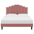 thumbnail image 5 of Modway Elise Full Performance Velvet Platform Bed in Dusty Rose, 5 of 10